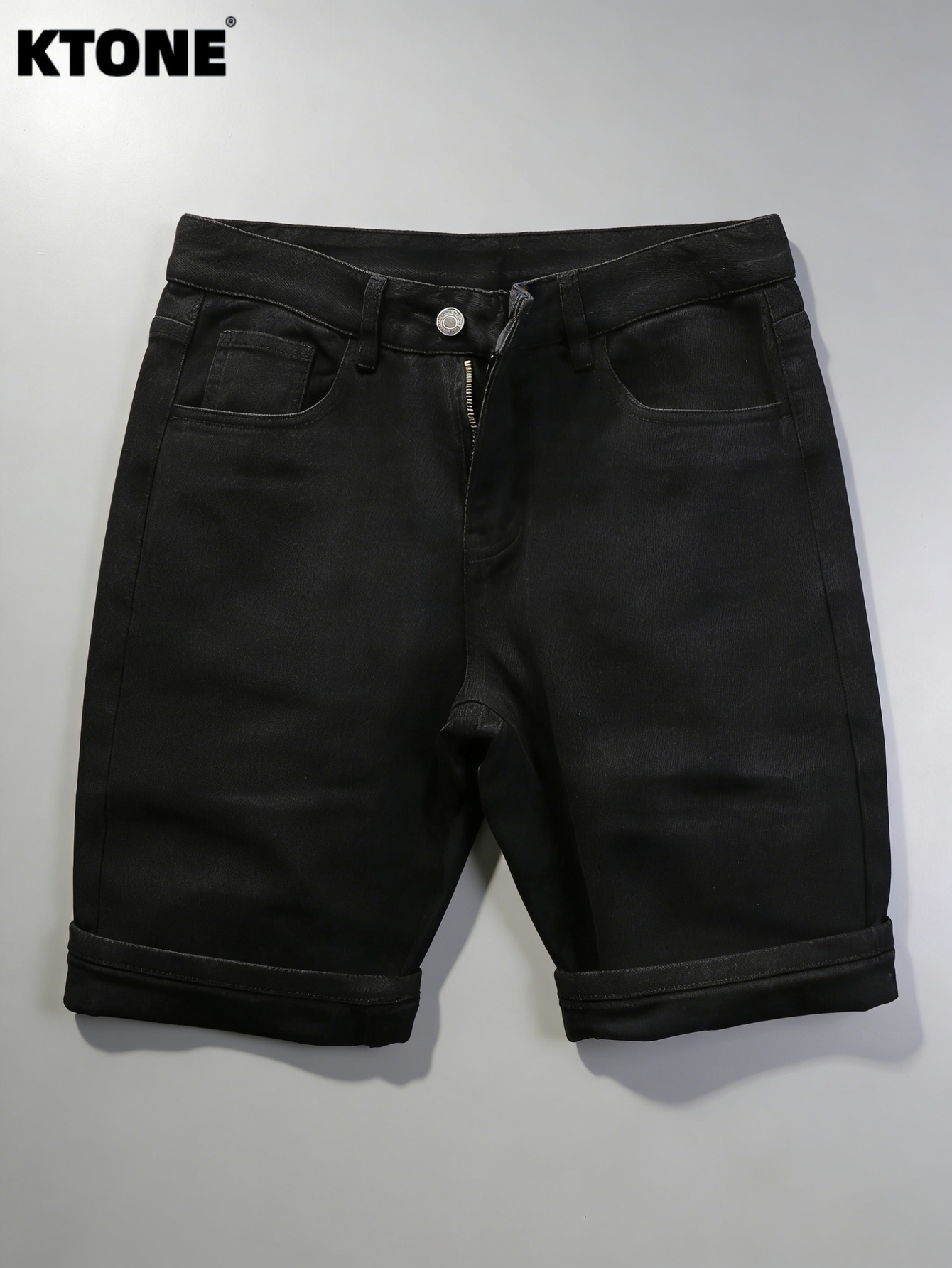 Men'S Accessories For Jeans - Простые черные джинсовые шорты для мужчин