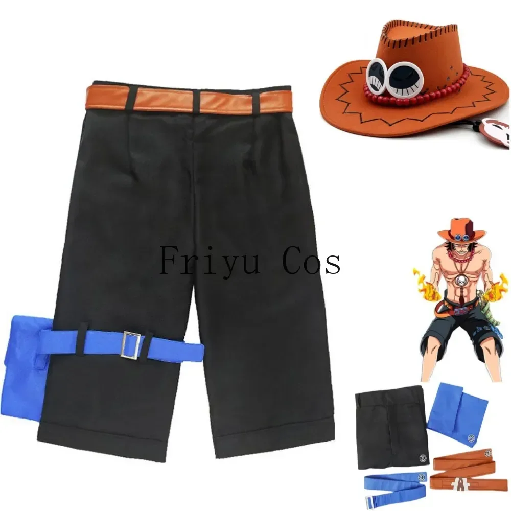 Men Accessories Korea - Аниме Portgas·D· Ace Косплей Костюм Белая