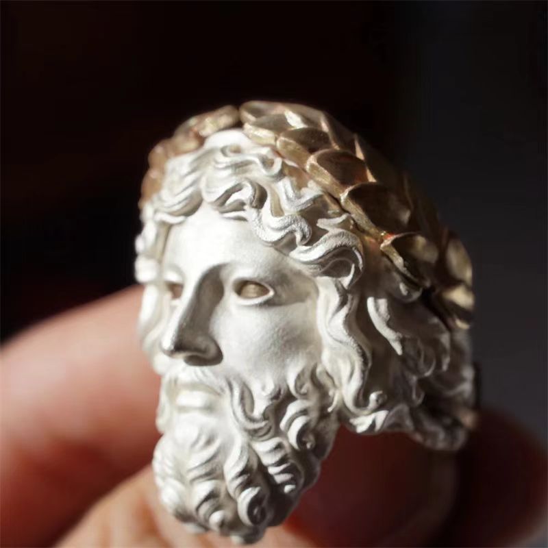 Zeus Men Accessories - Кольцо из греческой мифологии Зевса, горящее