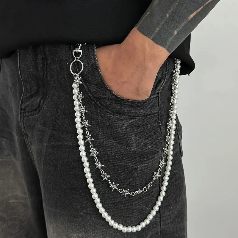 Men'S Accessories For Jeans - Salircon Винтажный металлический брелок-цепочка в стиле