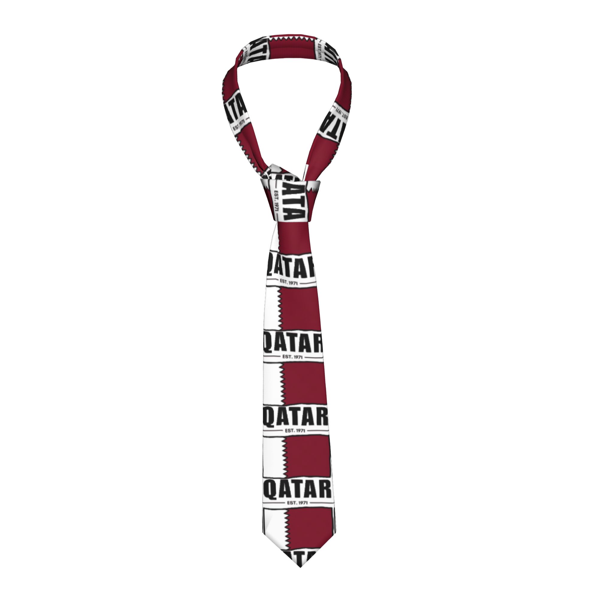 Men Accessories Qatar - Галстук с национальным флагом Катара, ручная