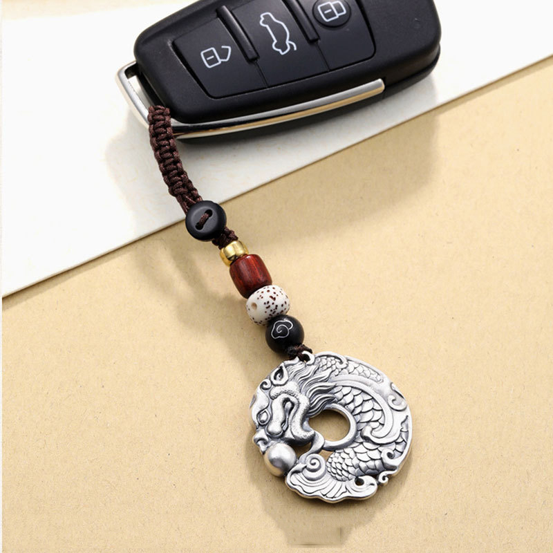 Men Accessories Ethnic - Ретро этнический стиль рыба-дракон играет с