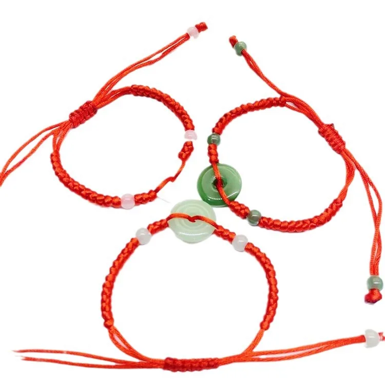 Bracelet Beaded Men - Настоящий нефритовый пончик, браслет, агатовый халцедон,