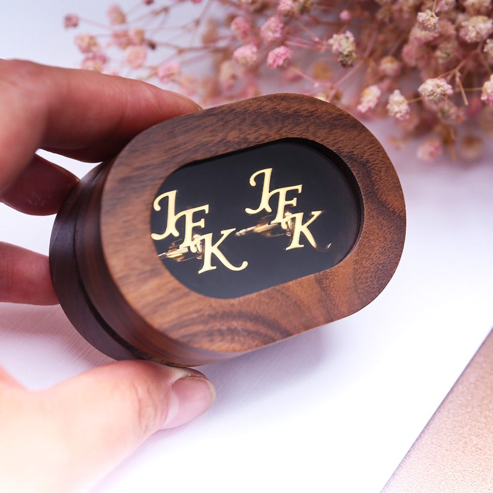 Cufflink Box Set - Высококачественные мужские запонки с первыми буквами