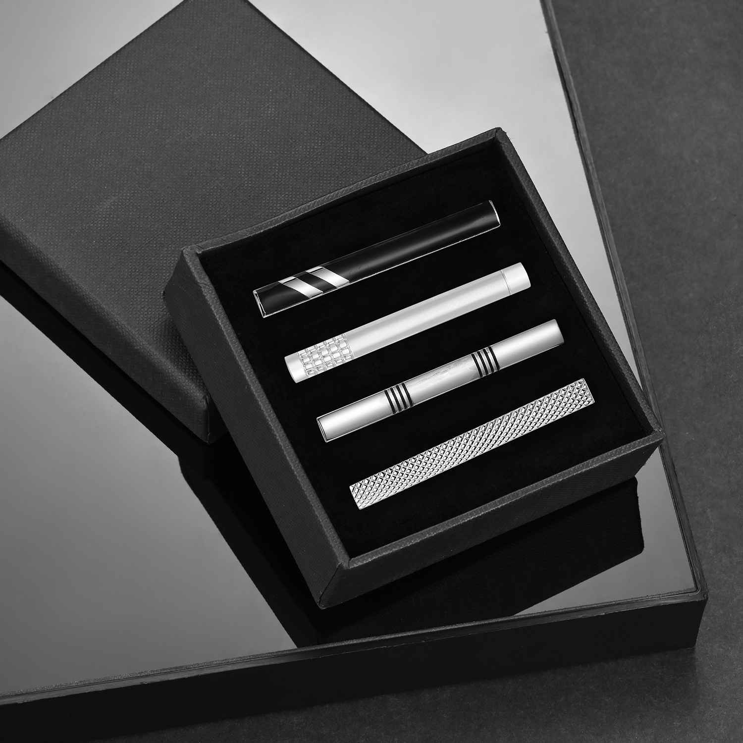 Зажим для галстука для мужчин, – обзор и цена Cufflink Box Set