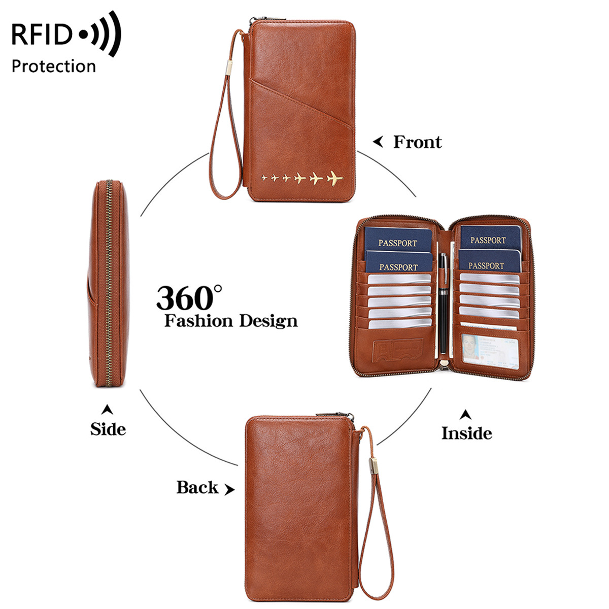 Модный кошелек для паспорта с  – обзор и цена Passport Wallet Rfid