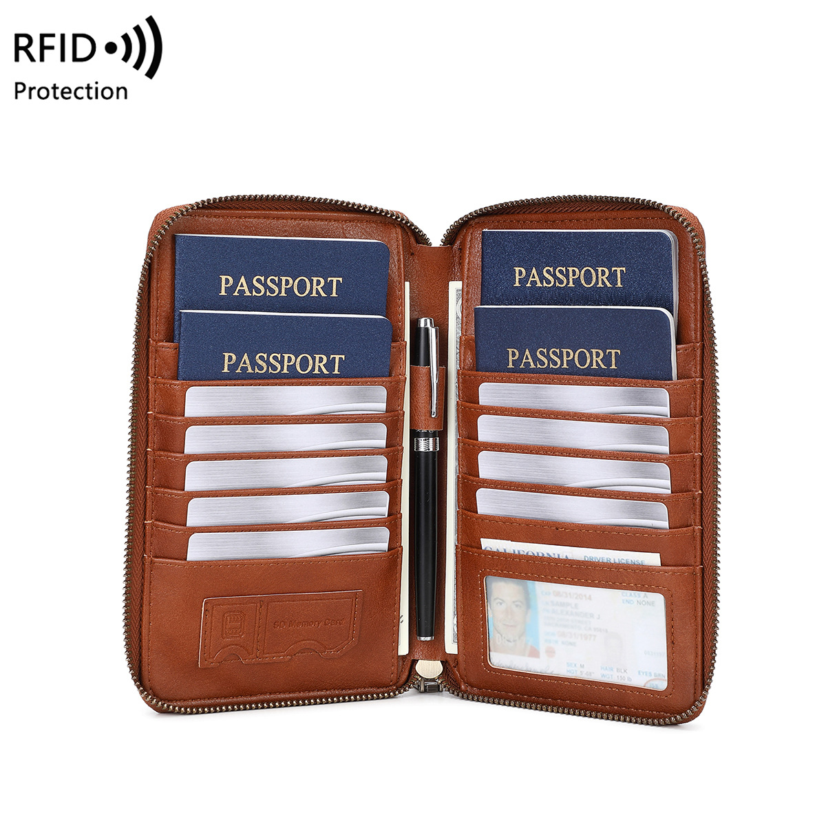 Модный кошелек для паспорта с  – обзор и цена Passport Wallet Rfid