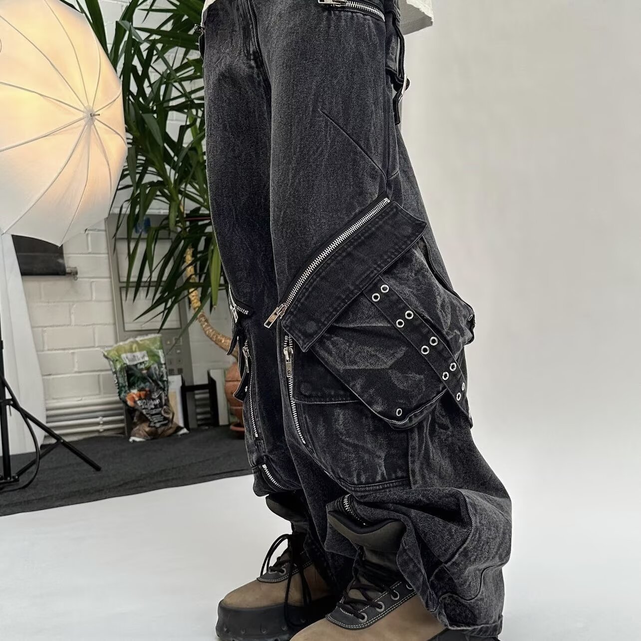 Y2K черные готические панк-мол – обзор и цена Men'S Accessories For Jeans