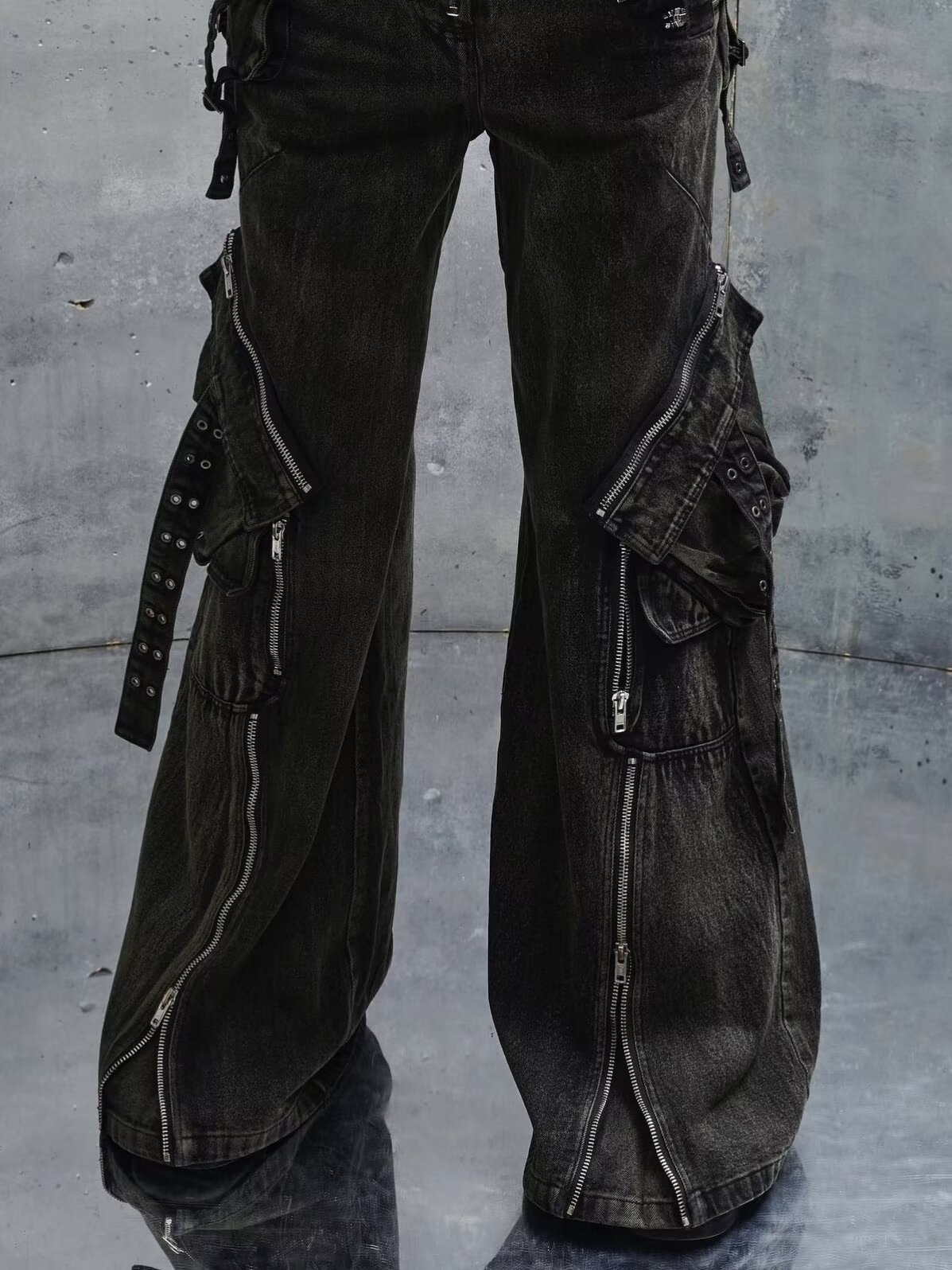Y2K черные готические панк-мол – обзор и цена Men'S Accessories For Jeans