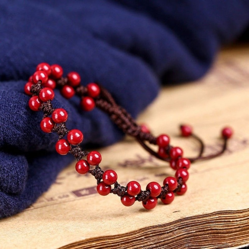 Браслет из натуральных красных – обзор и цена Bracelet Beaded Men
