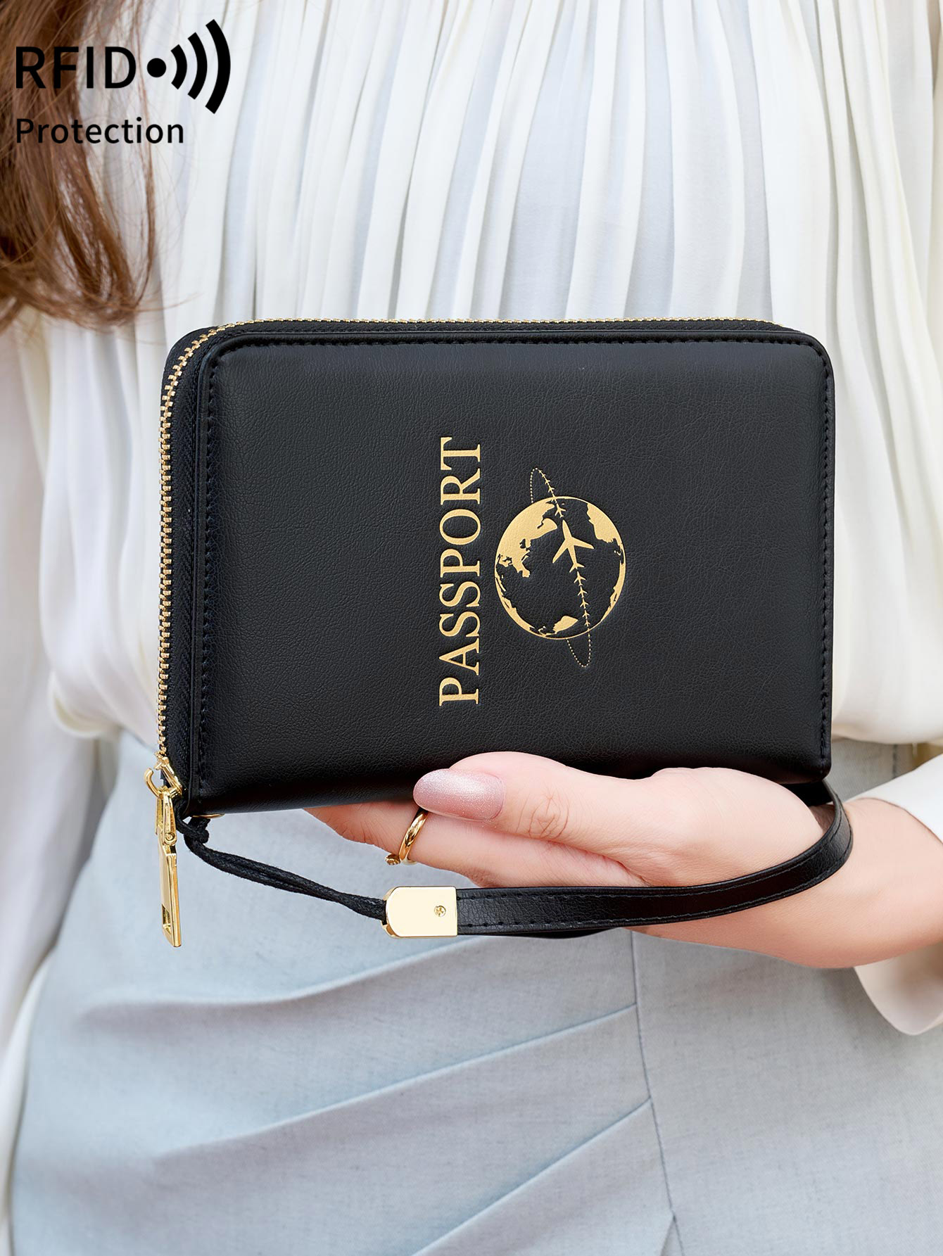 RFID-защищенный держатель для  – обзор и цена Passport Wallet Rfid