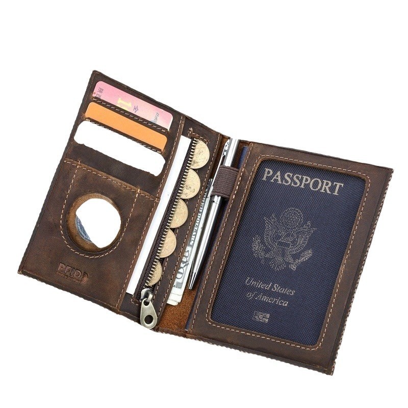 Тонкий дорожный кошелек из нат – обзор и цена Passport Wallet Rfid