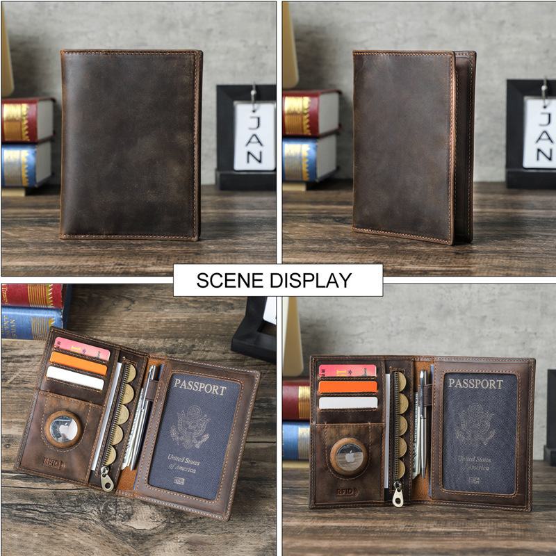 Тонкий дорожный кошелек из нат – обзор и цена Passport Wallet Rfid