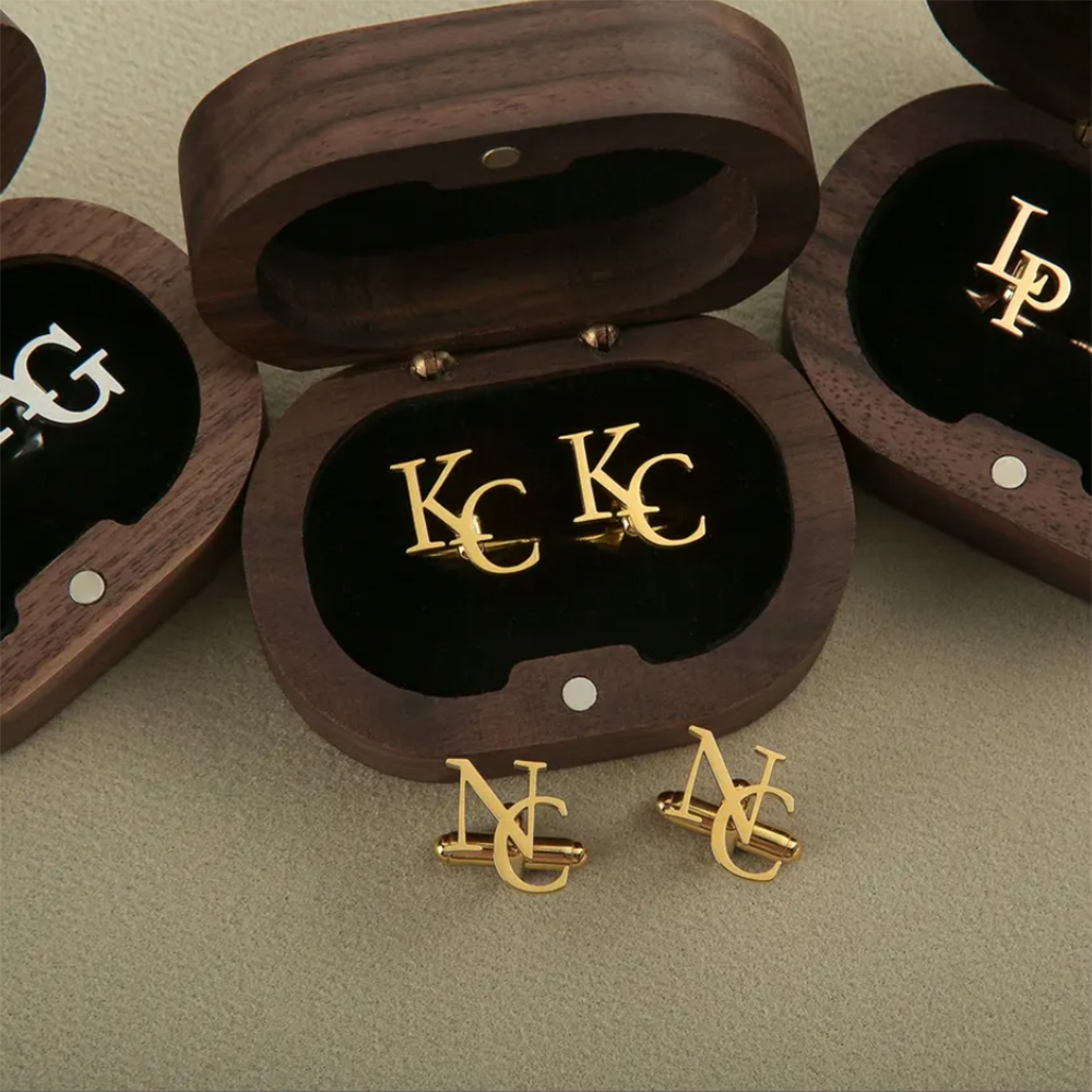 Персонализированные запонки с  – обзор и цена Cufflink Box Set