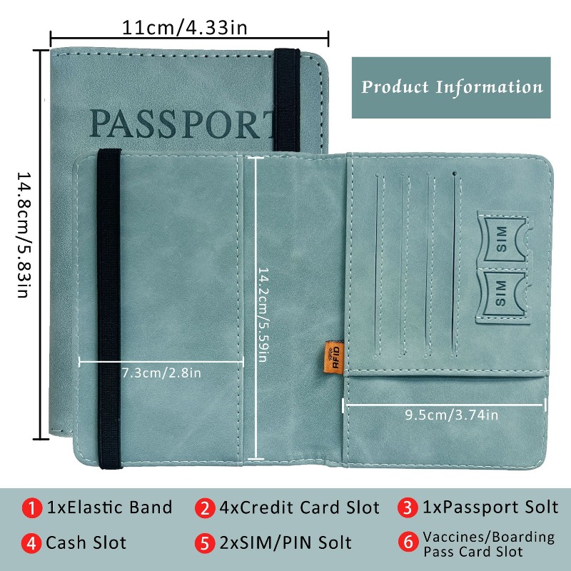 Держатель для паспорта из иску – обзор и цена Passport Wallet Rfid